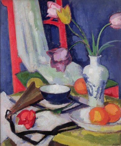 Natura morta con tulipani, 1925 da Samuel John Peploe